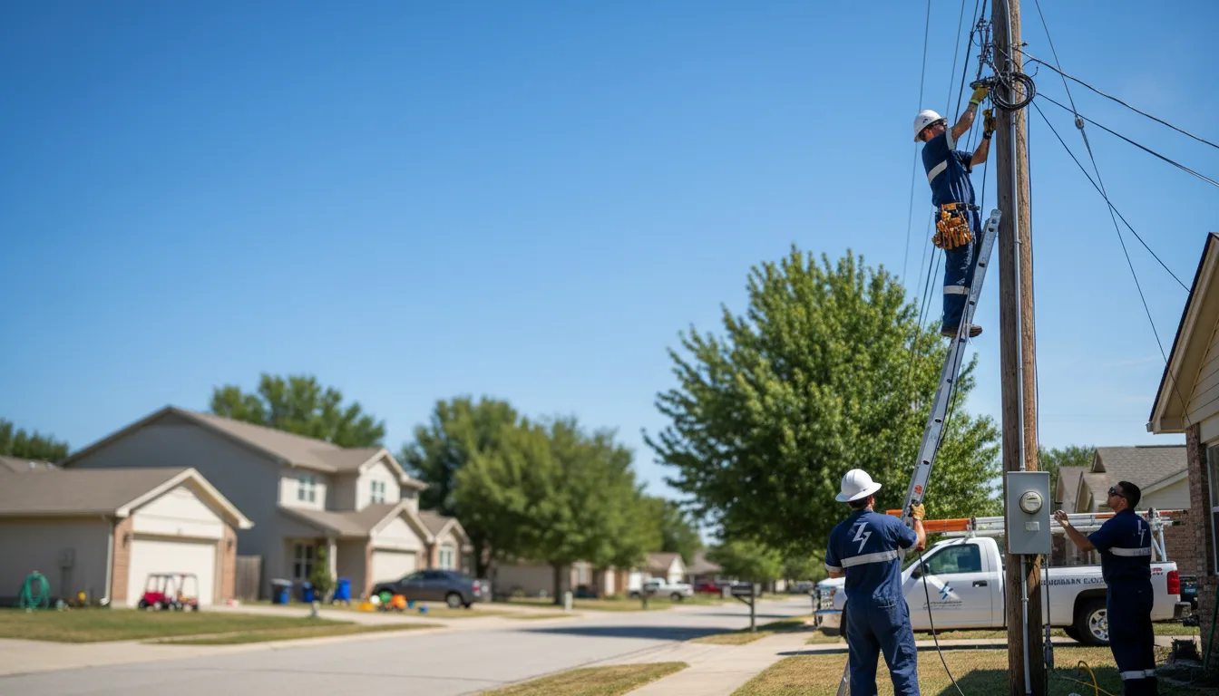 Residential electrician providing installation services in Dow City, IA